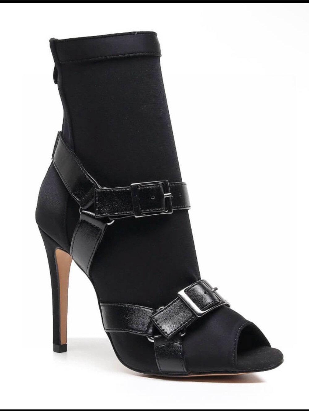 Burju dance Stiletto Ankle heels with Buckle Straps